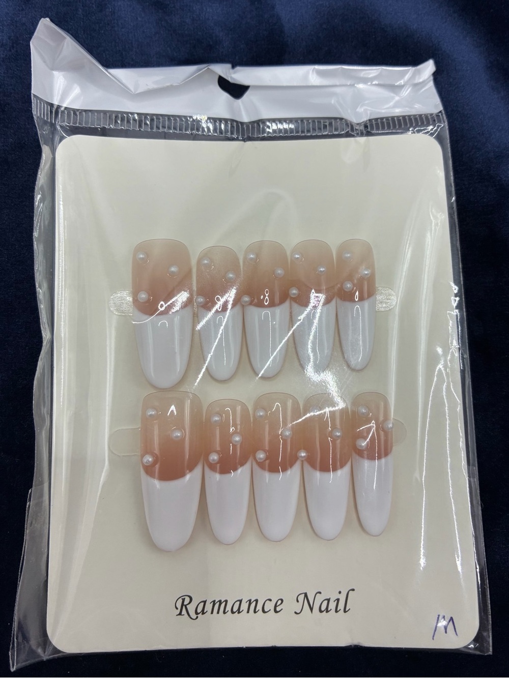 Pearly French Tips For Brides Press-On Nail Set